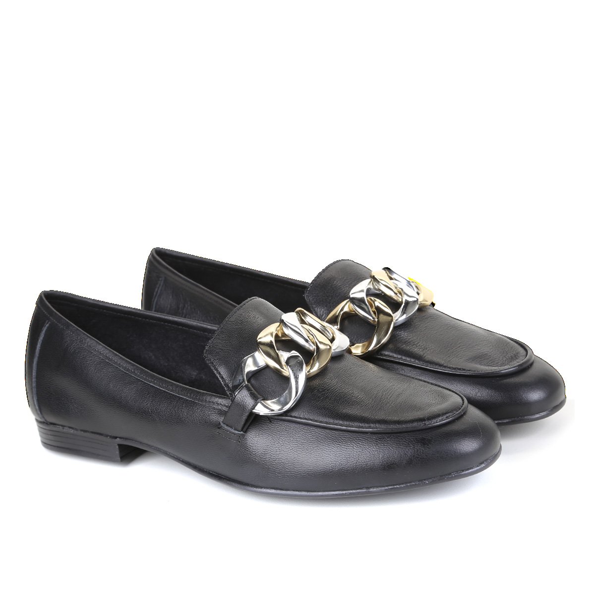 Mocassim Feminino Corrente Bico Redondo Bebecê | Marisa